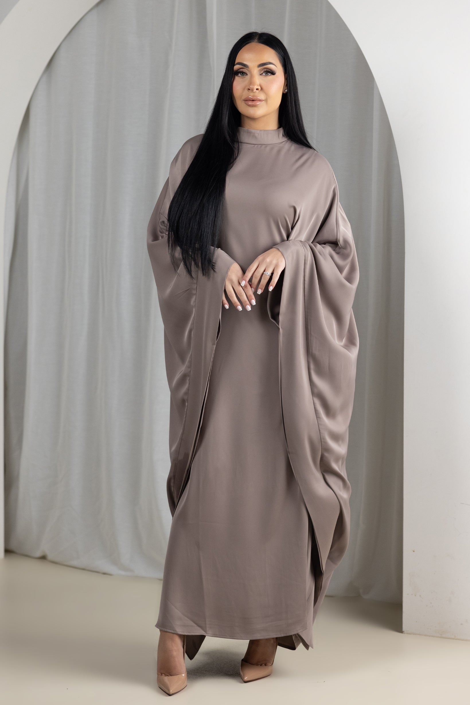 M9013Mocha-kaftan-dress