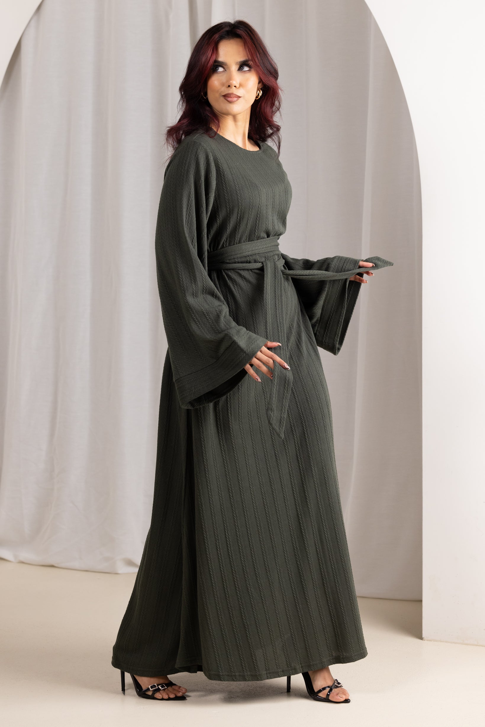 M9025DarkKhaki-abaya-dress