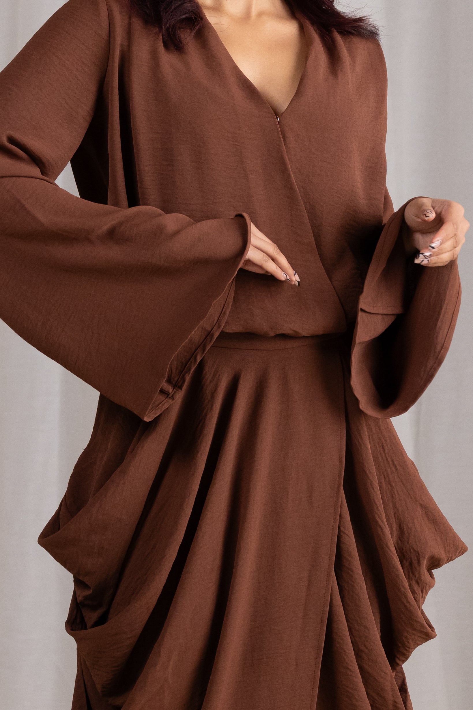Eminent Drape Crossover Chocolate Bundle
