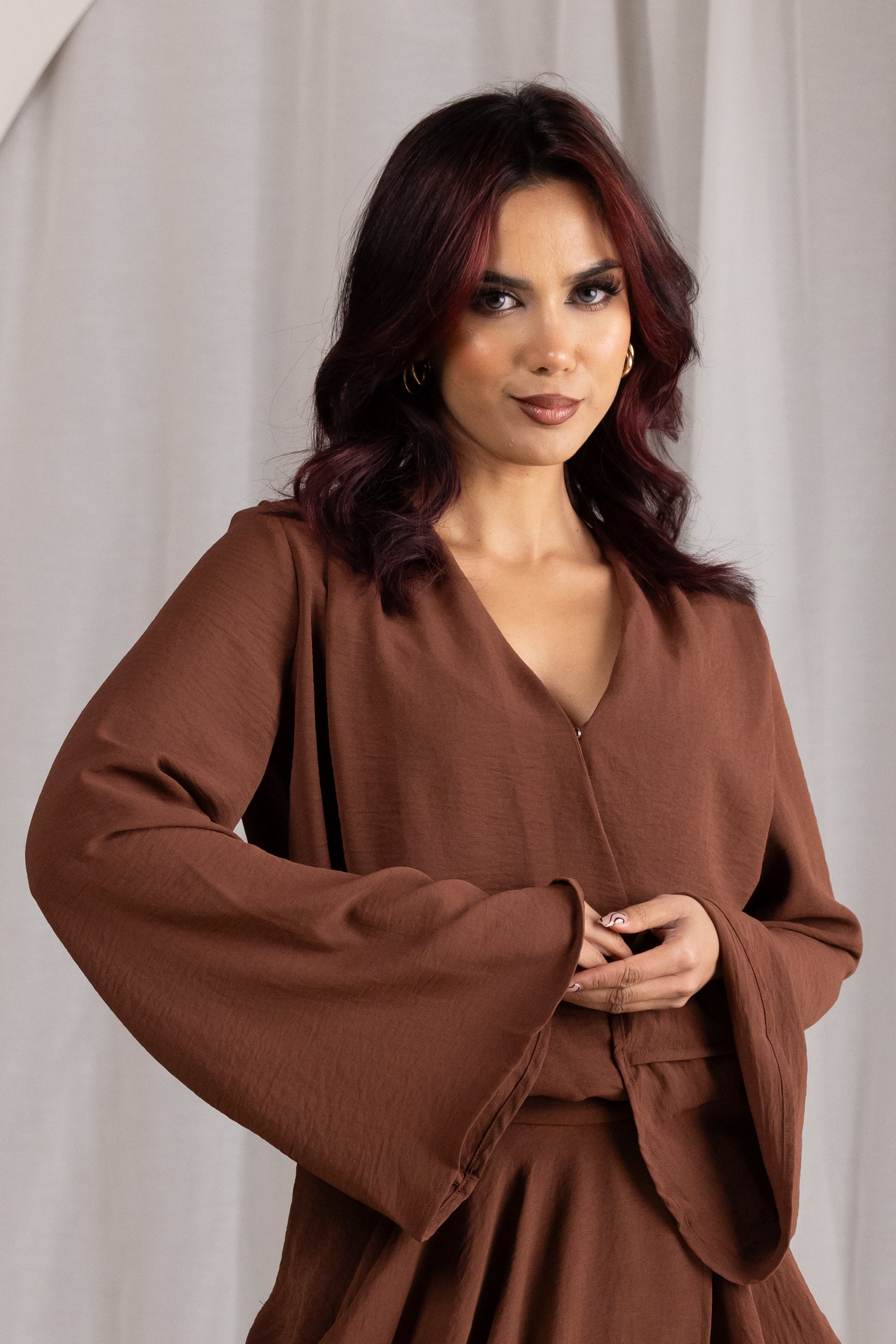 M9031Chocolate-blouse-top