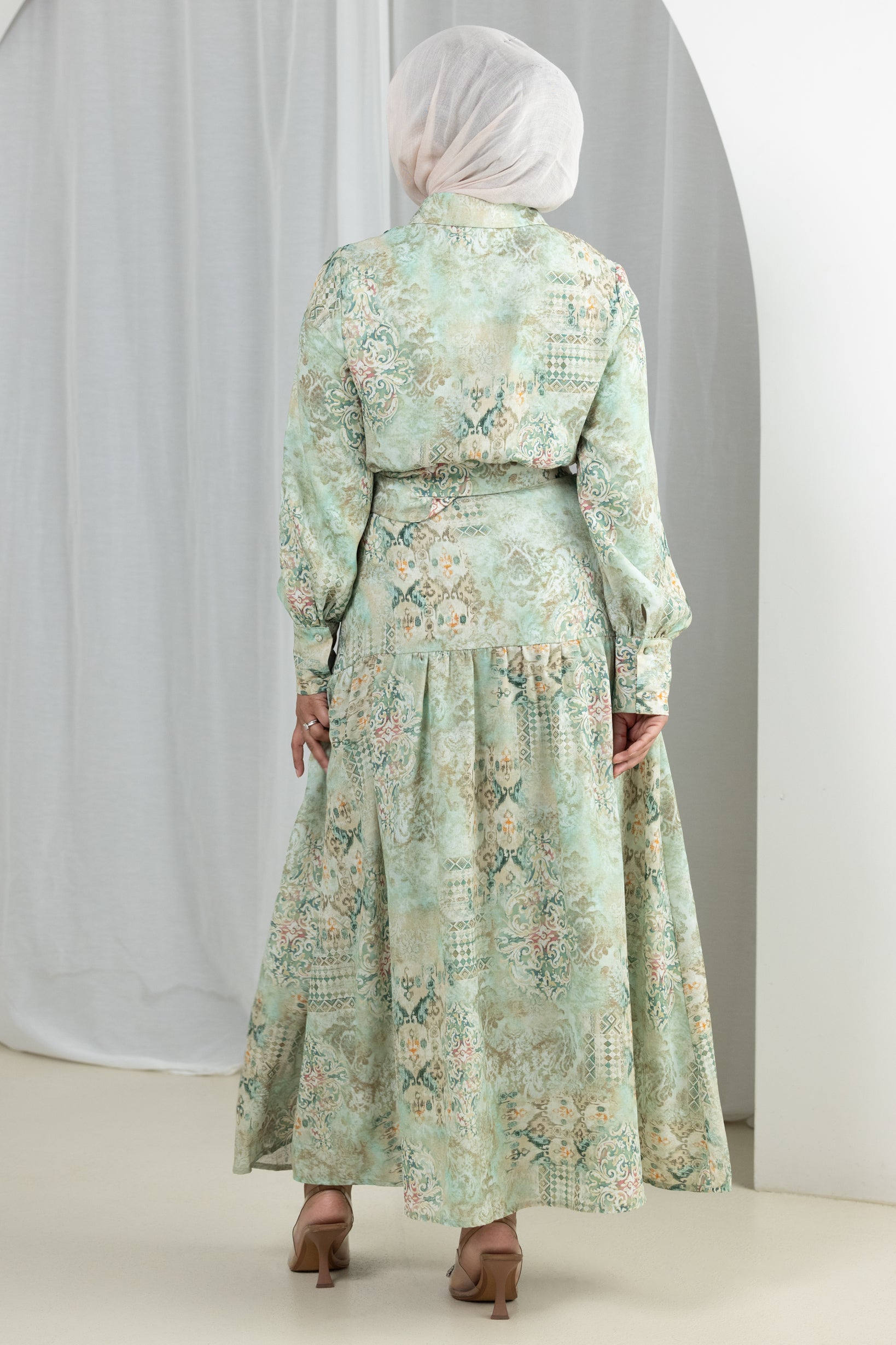 M9034GreenPrint-maxi-dress