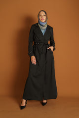 Runway Chiffon Back Trench Coat