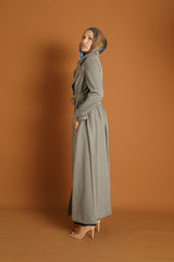 Runway Chiffon Back Trench Coat