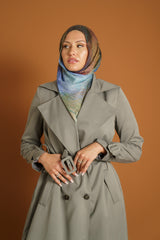 Runway Chiffon Back Trench Coat