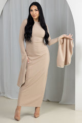 M9068Nude-dress-abaya