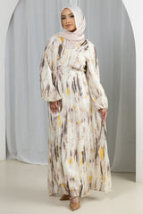 M9081YellowBrown-maxi-dress