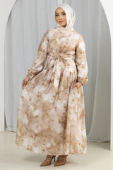 M9082BrownPrint-maxi-dress