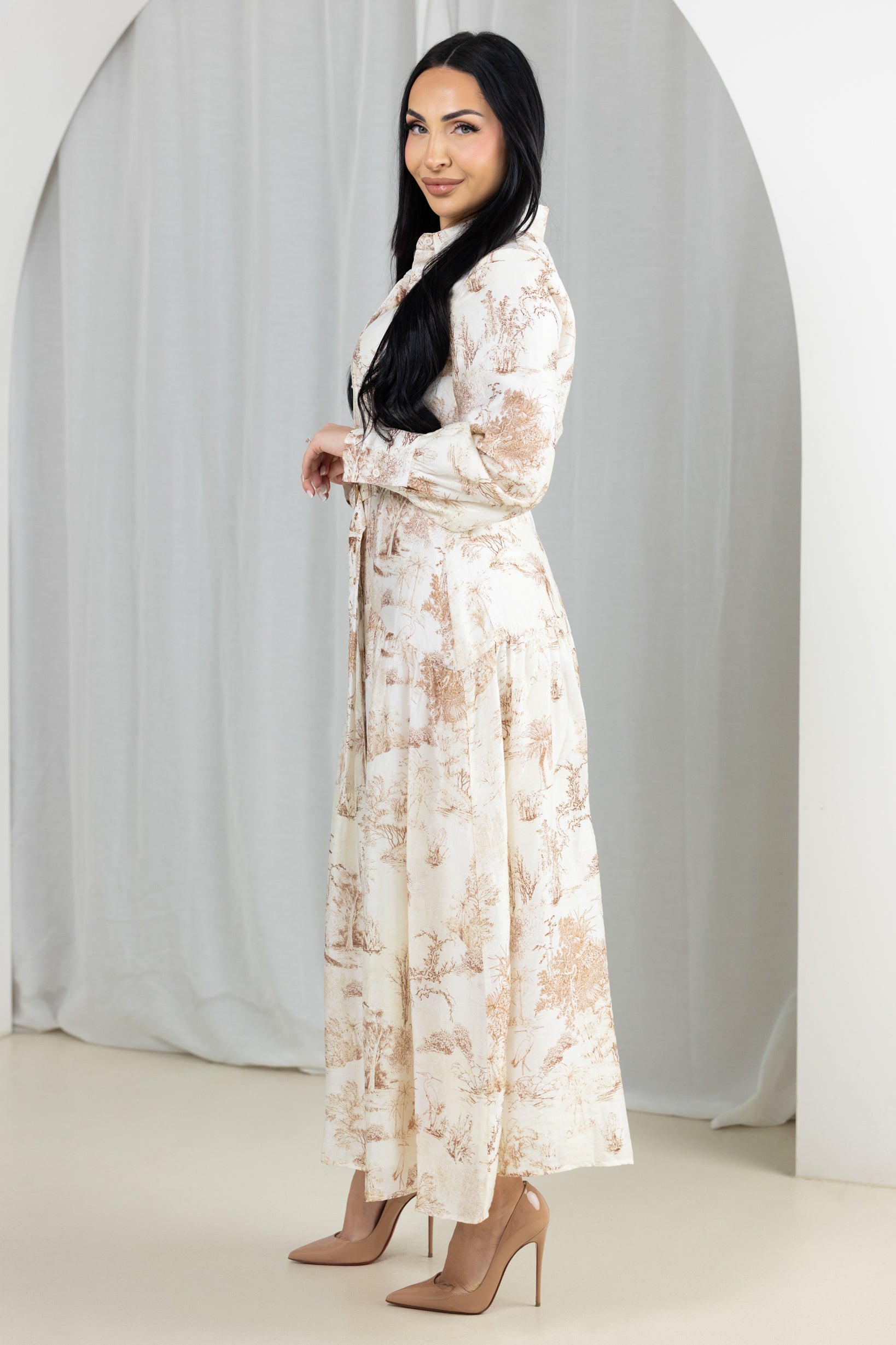 M9084BrownPrint-maxi-dress