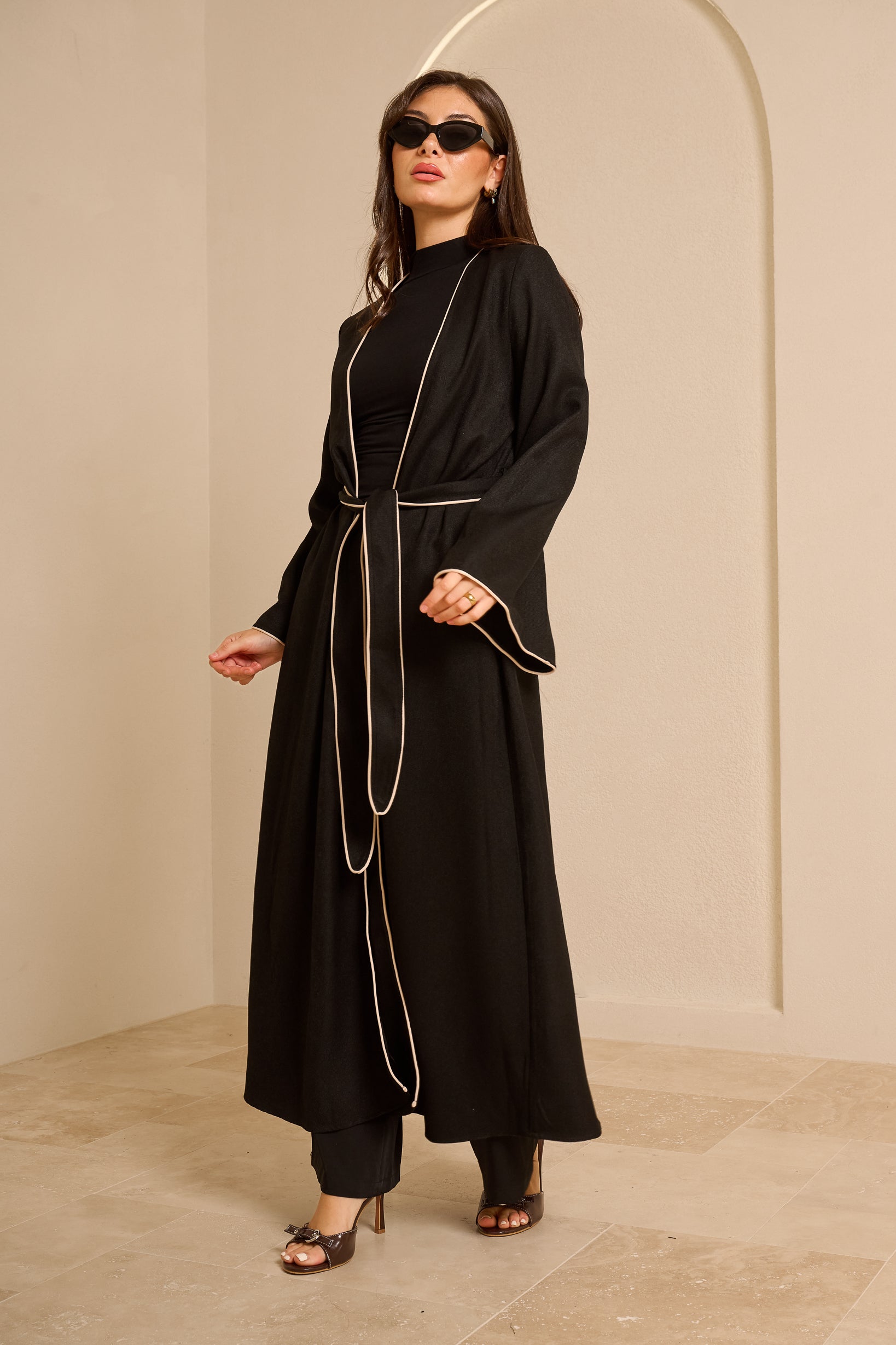 Tie Cardigan — ÈLAN Edit