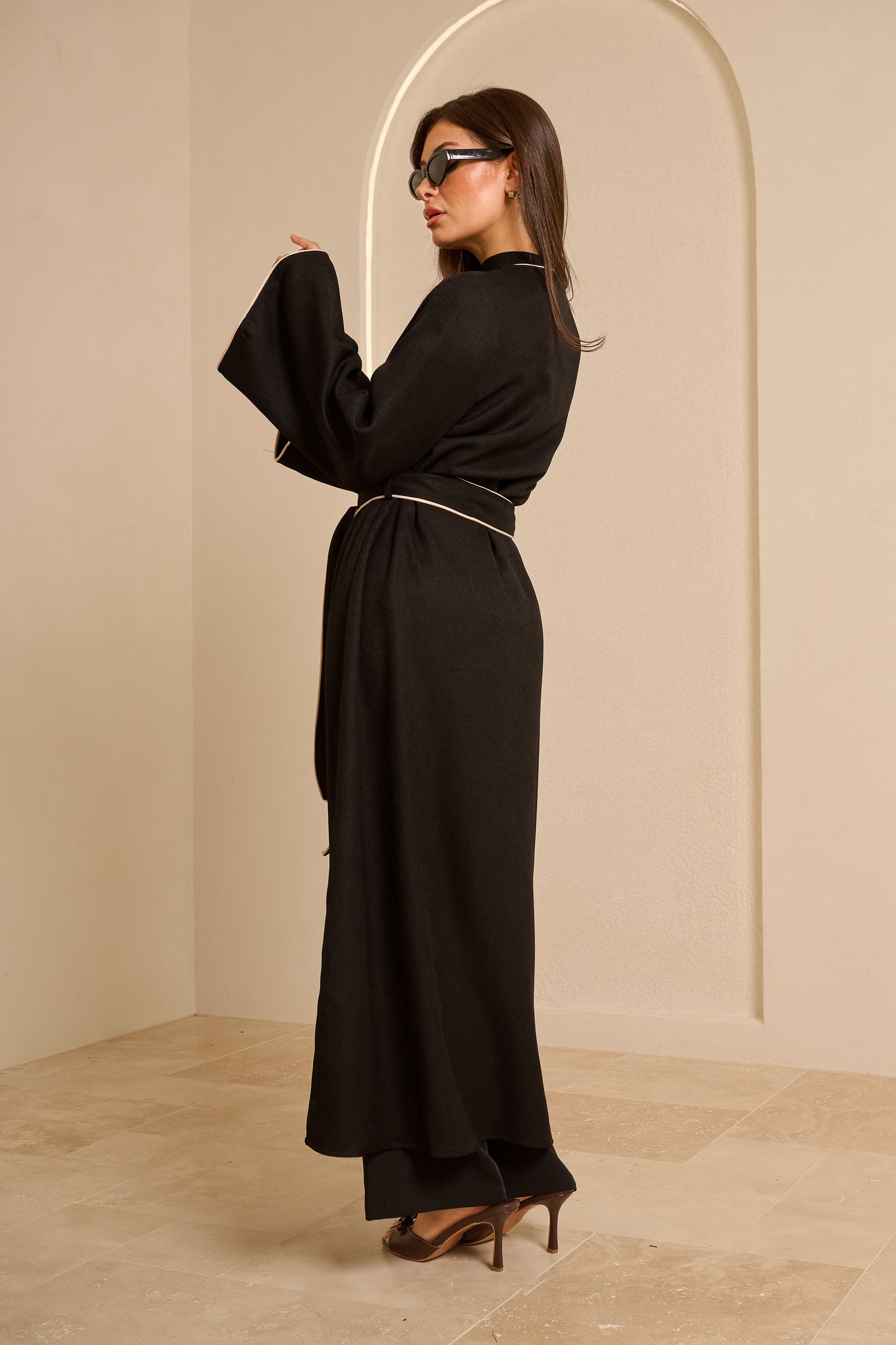 Tie Cardigan — ÈLAN Edit