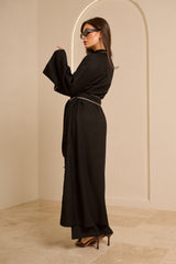 Tie Cardigan — ÈLAN Edit