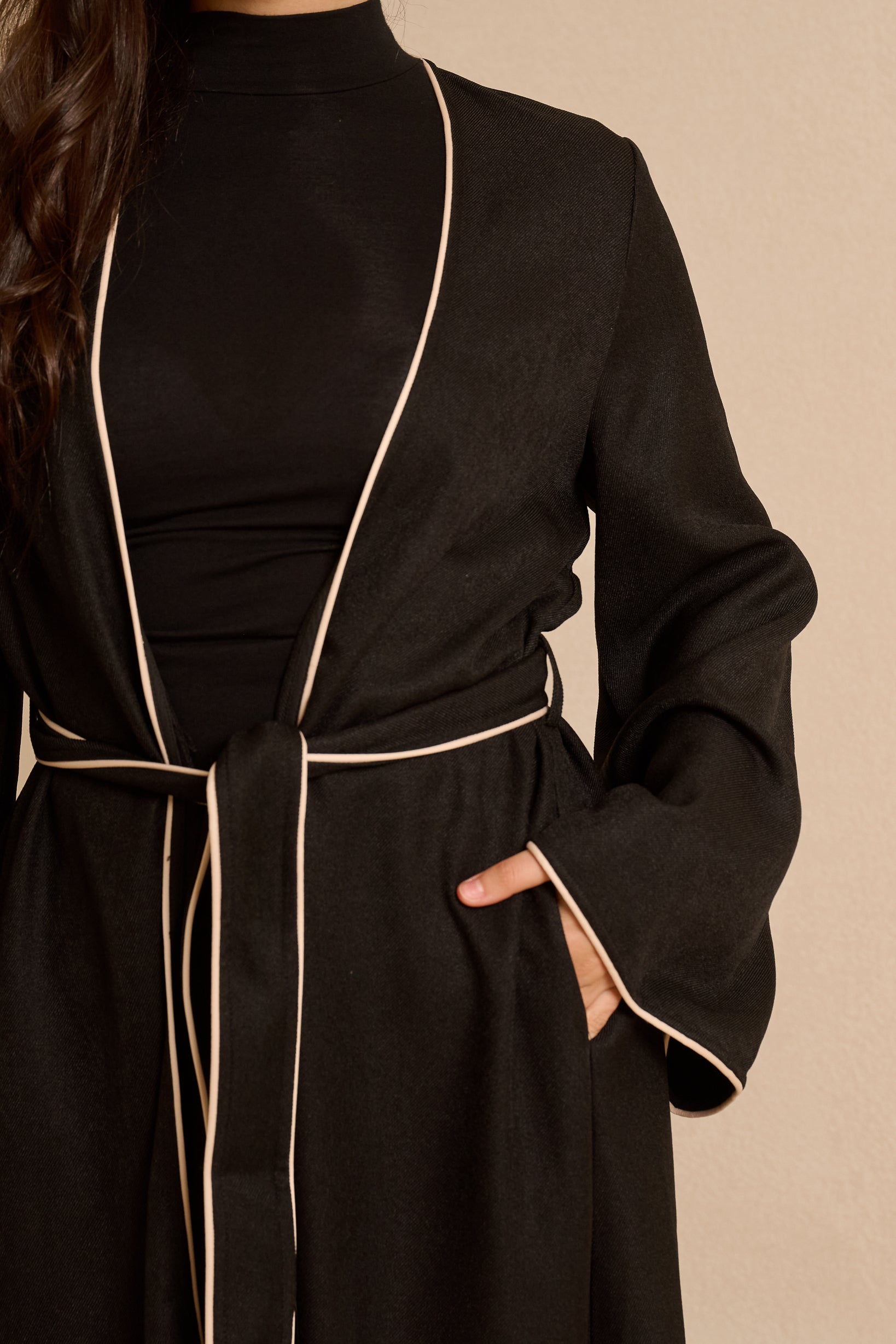 Tie Cardigan — ÈLAN Edit