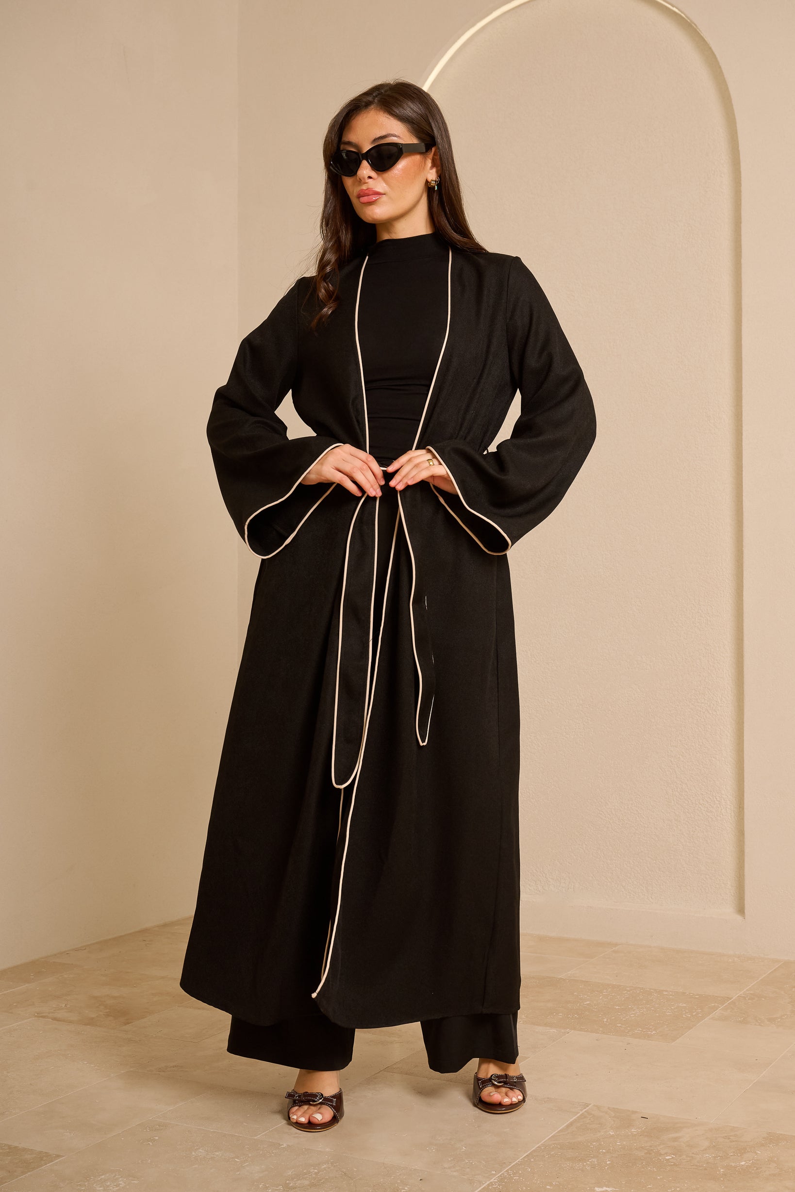 Tie Cardigan — ÈLAN Edit