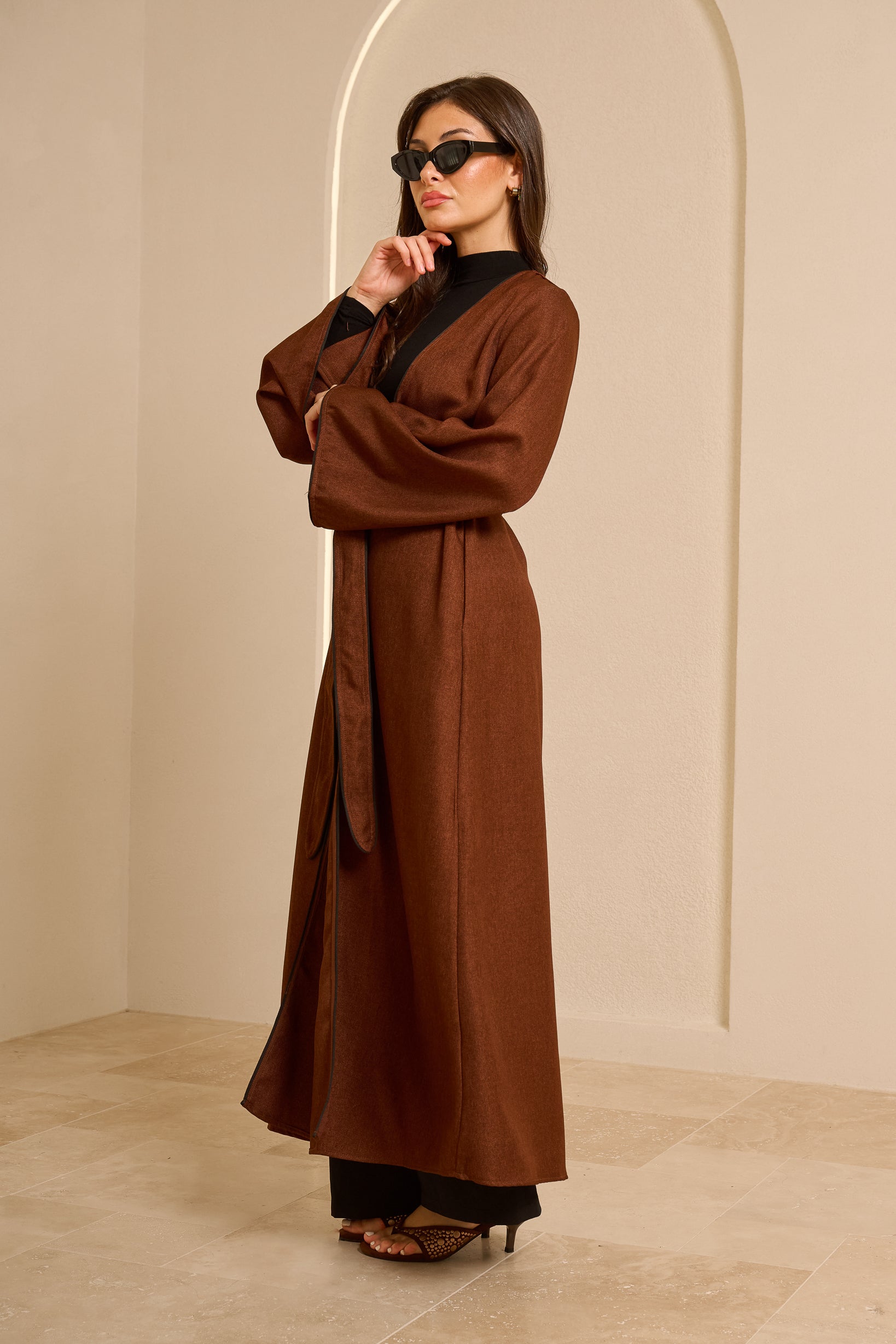 Tie Cardigan — ÈLAN Edit