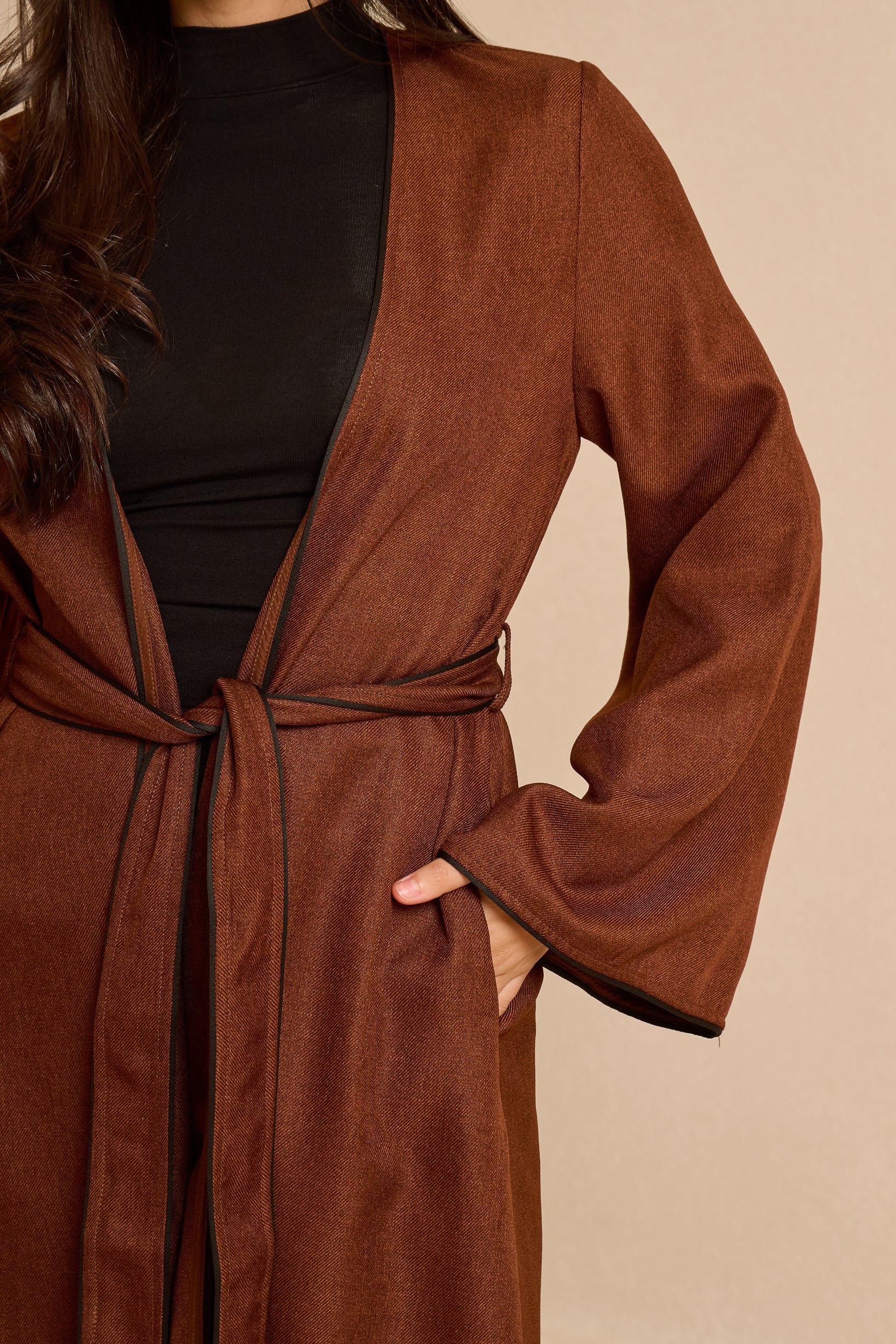 Tie Cardigan — ÈLAN Edit