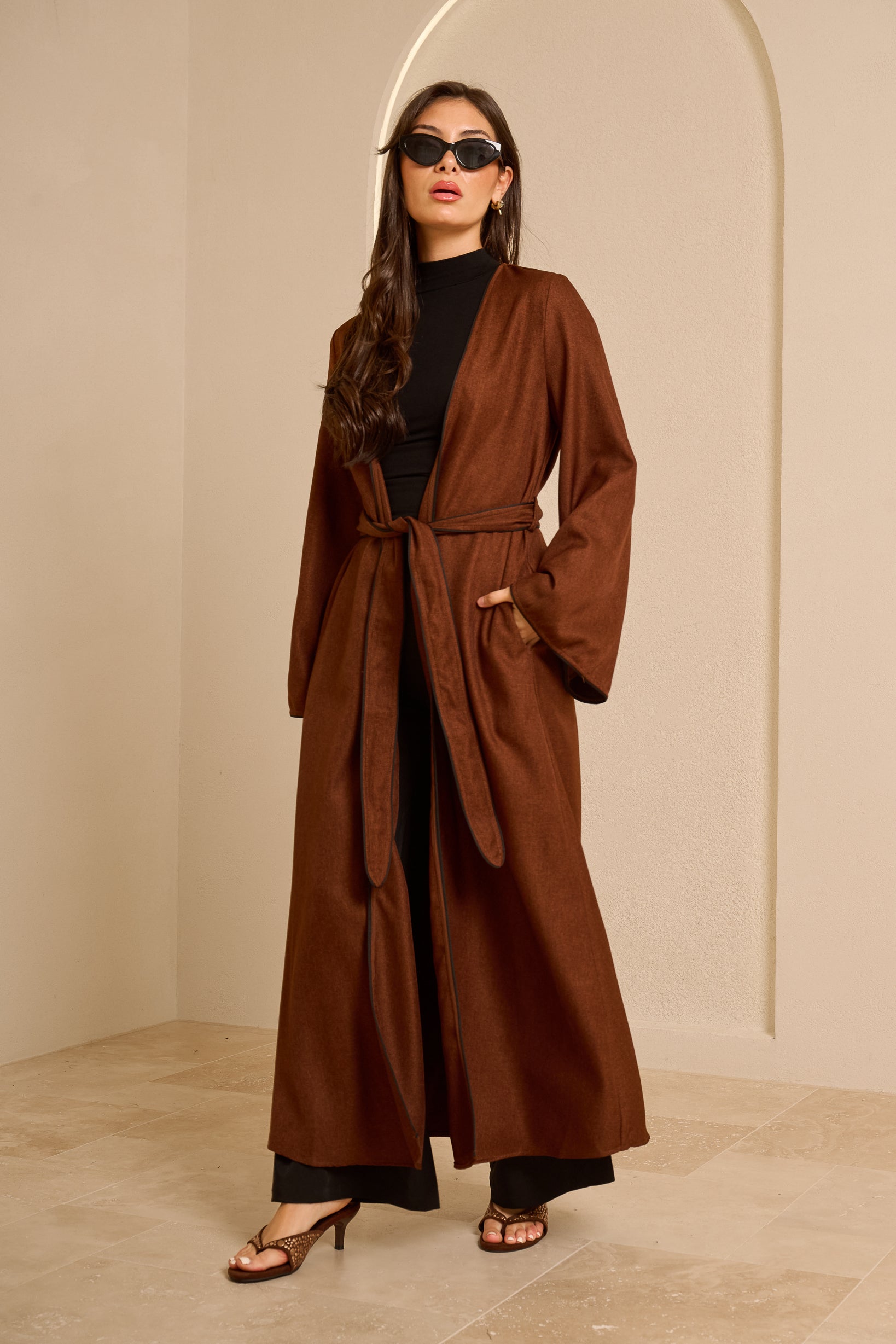 Tie Cardigan — ÈLAN Edit