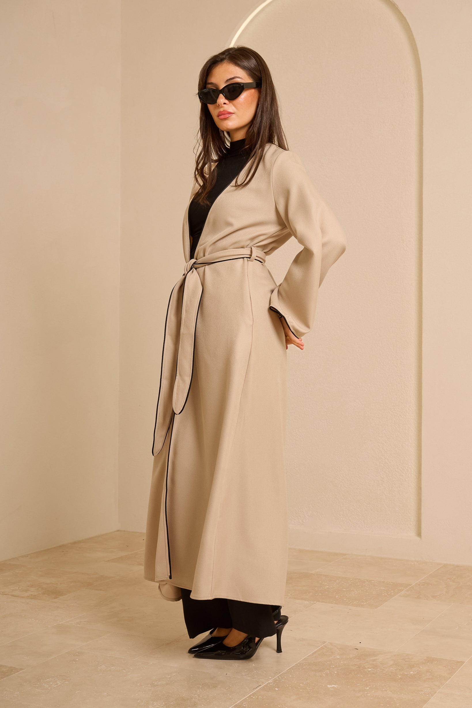 Tie Cardigan — ÈLAN Edit