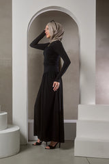 Shaye Pleated Jersey Dress