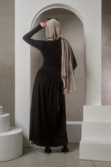 Shaye Pleated Jersey Dress