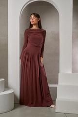 Shaye Pleated Jersey Dress