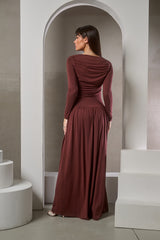 Shaye Pleated Jersey Dress