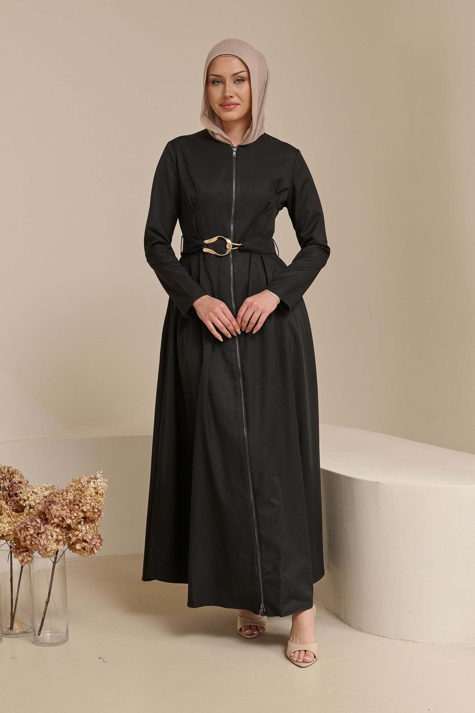 Miraj Zip Brooch Dress