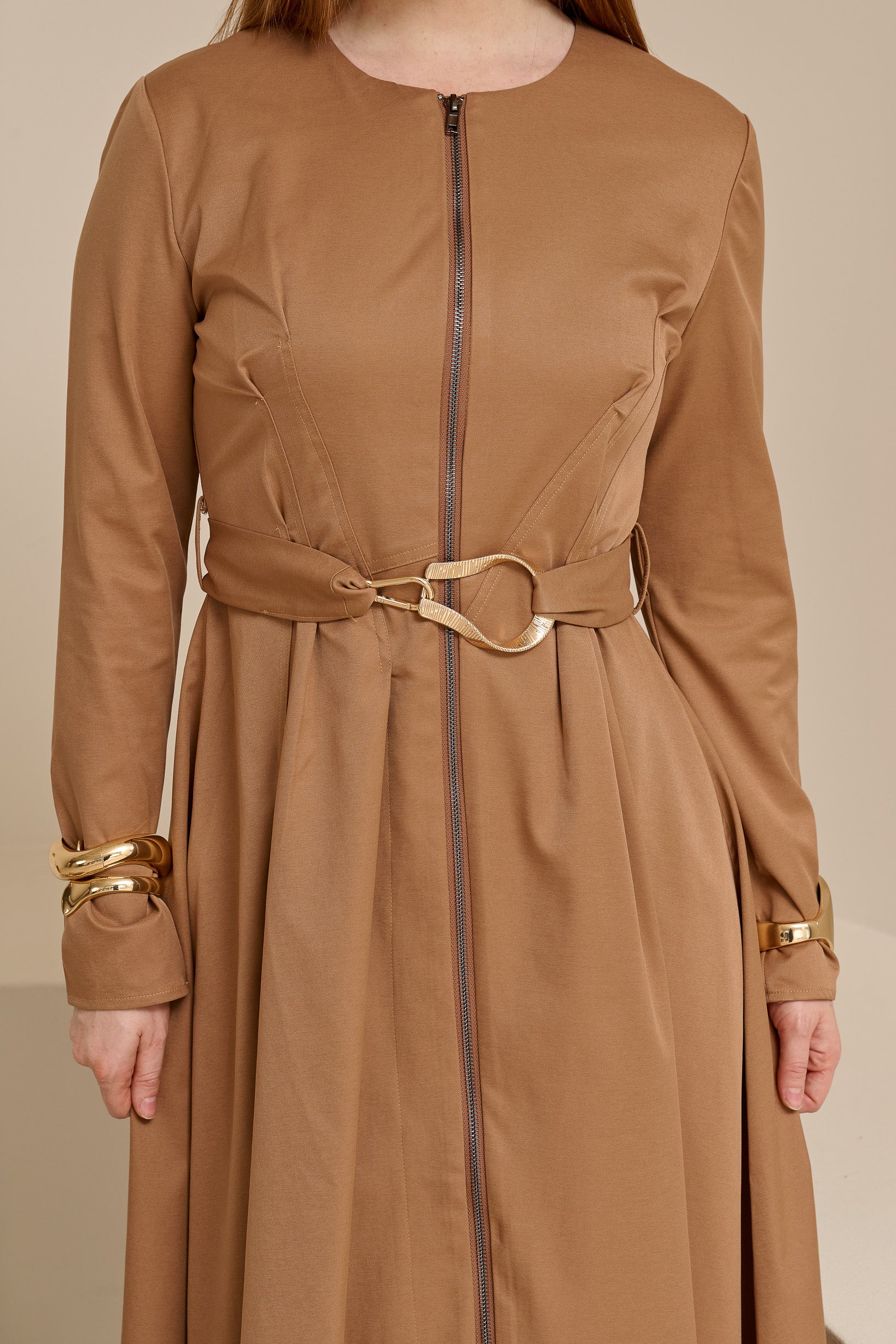 Miraj Zip Brooch Dress