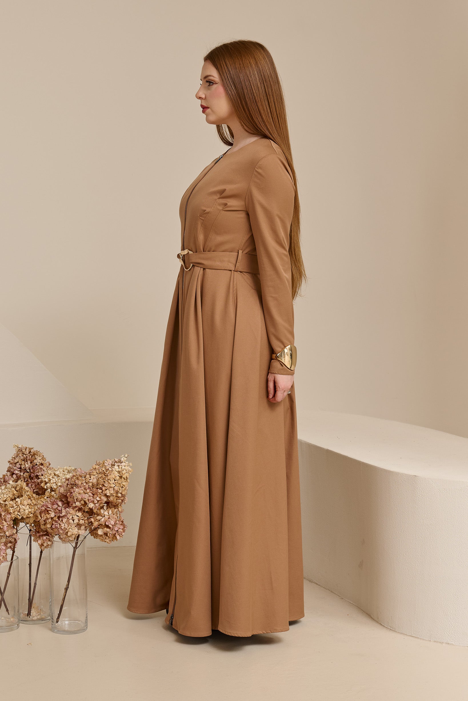 Miraj Zip Brooch Dress