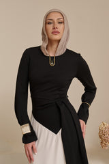 Miraj Side Drape Dress