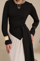 Miraj Side Drape Dress