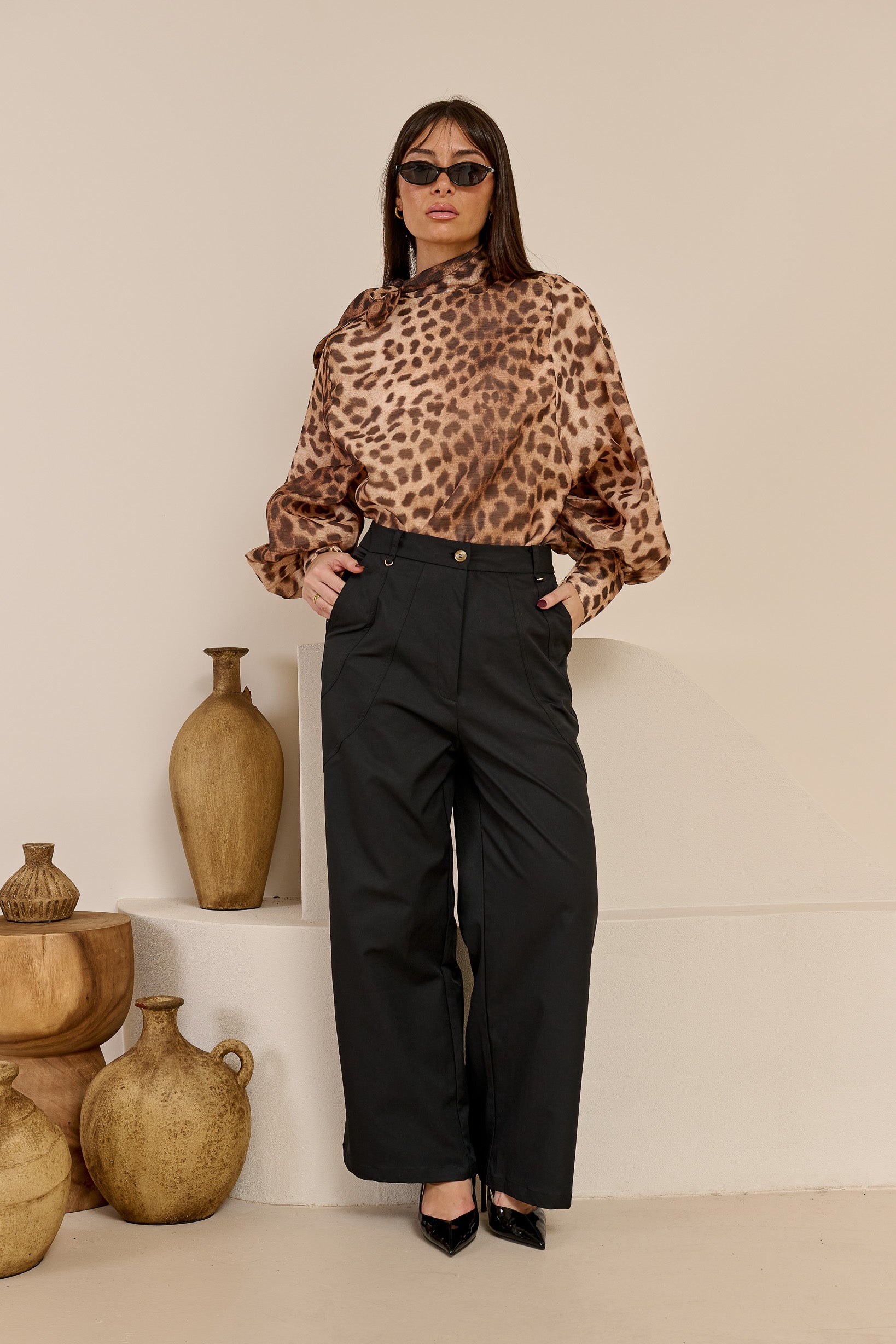 Miraj Leopard Blouse
