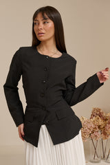 Miraj Blazer Pleat Dress