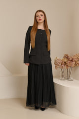 Miraj Blazer Pleat Dress