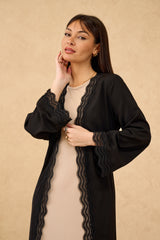 Elementary Lace Trim Cardigan