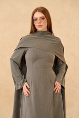 Elementary Stripe Abaya Set