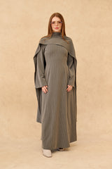 Elementary Stripe Abaya Set