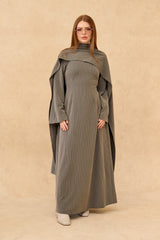 Elementary Stripe Abaya Set