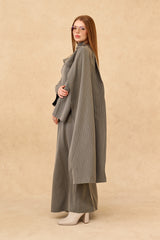 Elementary Stripe Abaya Set