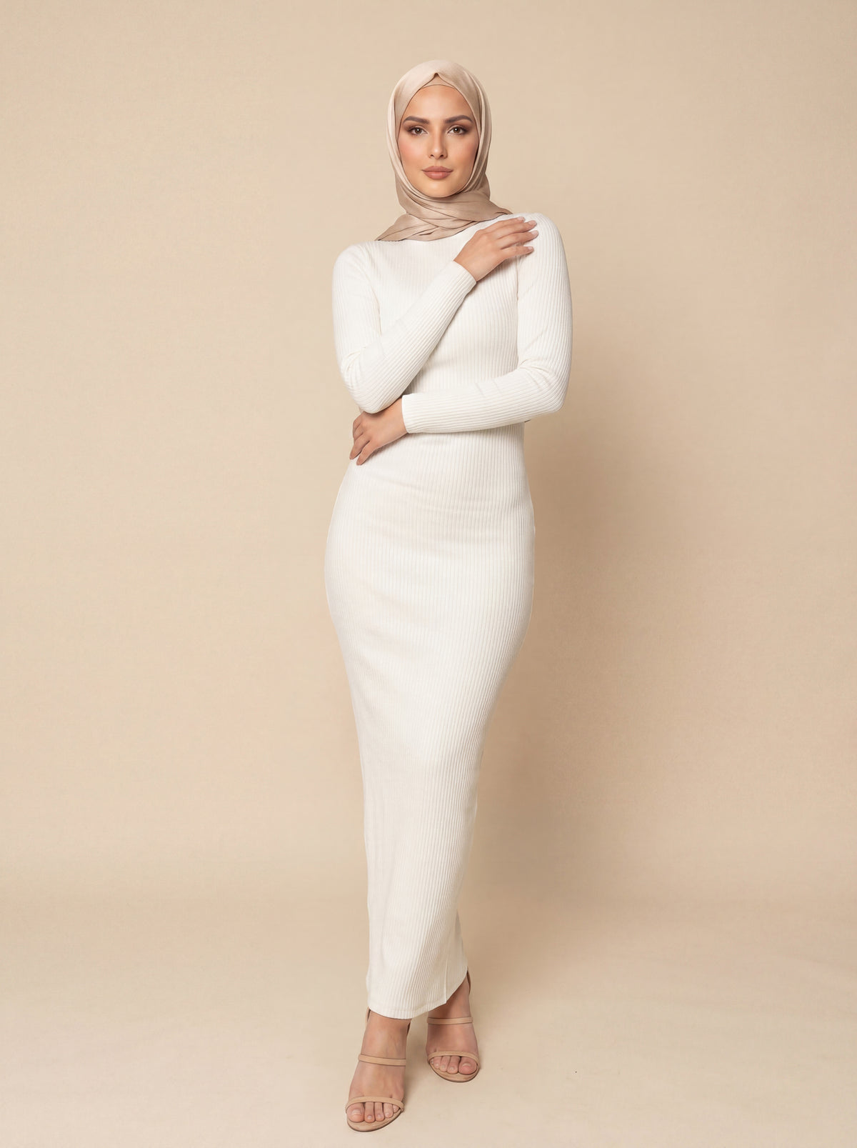 Modest Dress - Rib Body Dress - Light Shades | Women's Modest Dresses ...