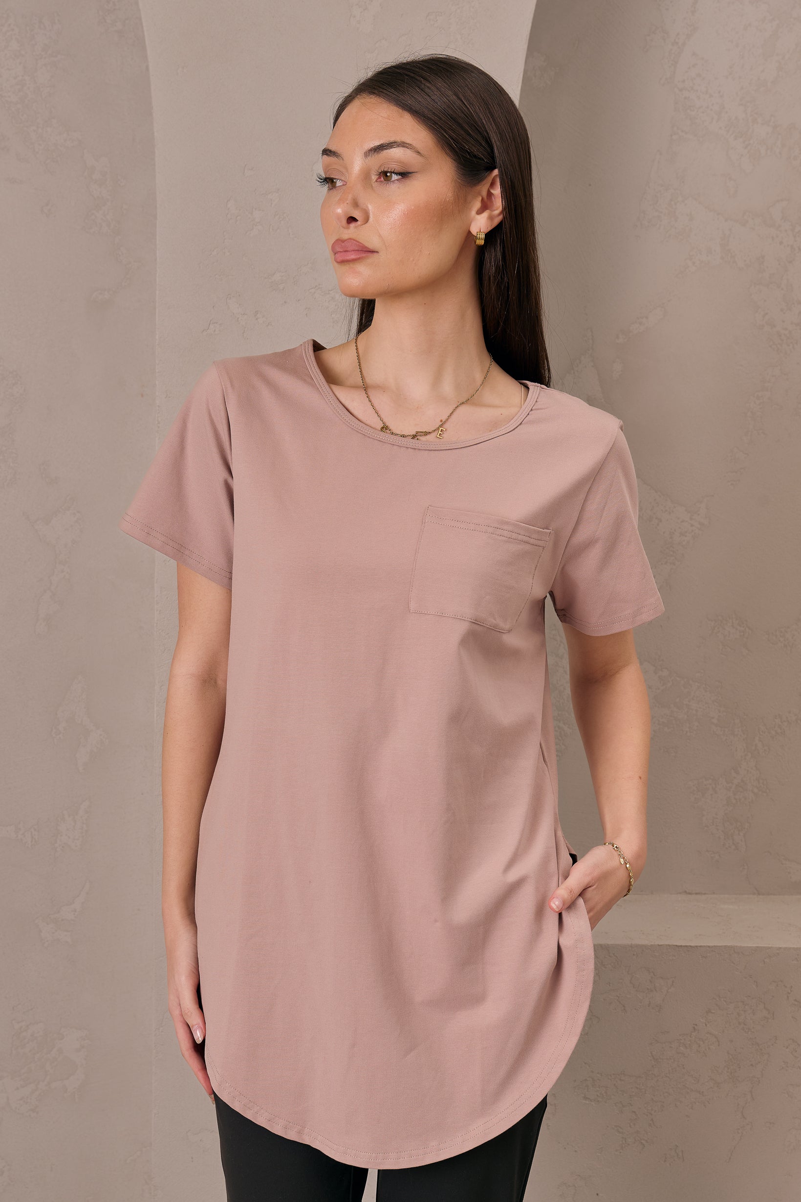 Basic Loop Tee - Shades of Nude