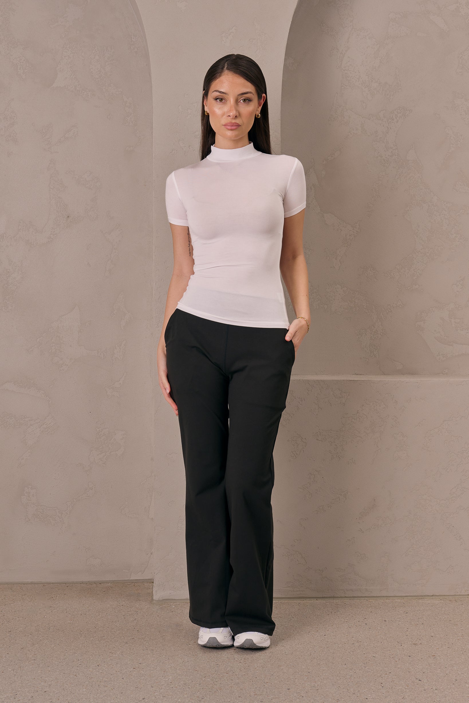 High Neck Tee Body Top