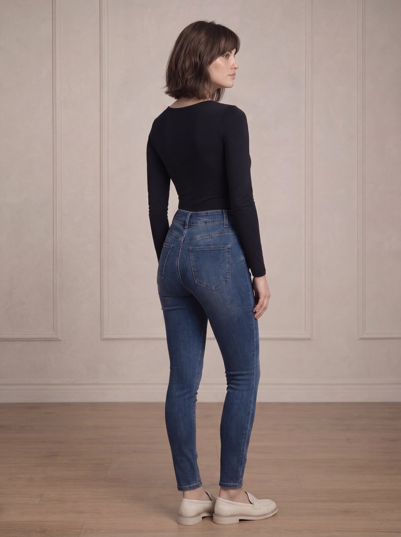 Low Neck Body Top - Dark Shades
