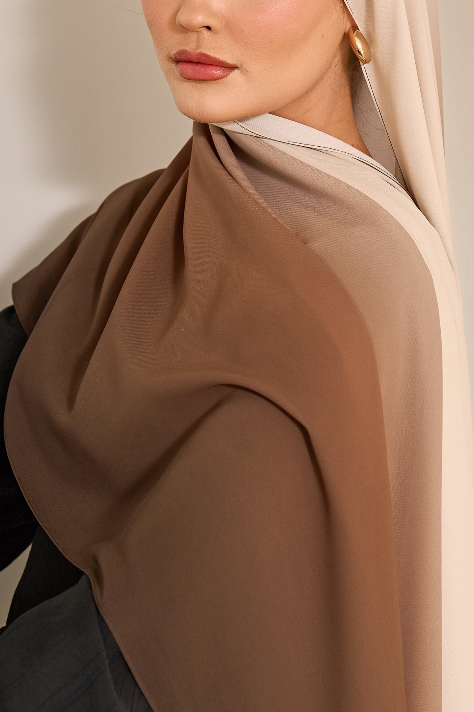 OCS001 Light khaki-shawl-hijab