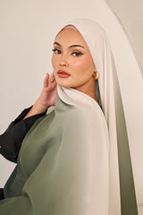 OCS001 Green Ombre-shawl-hijab