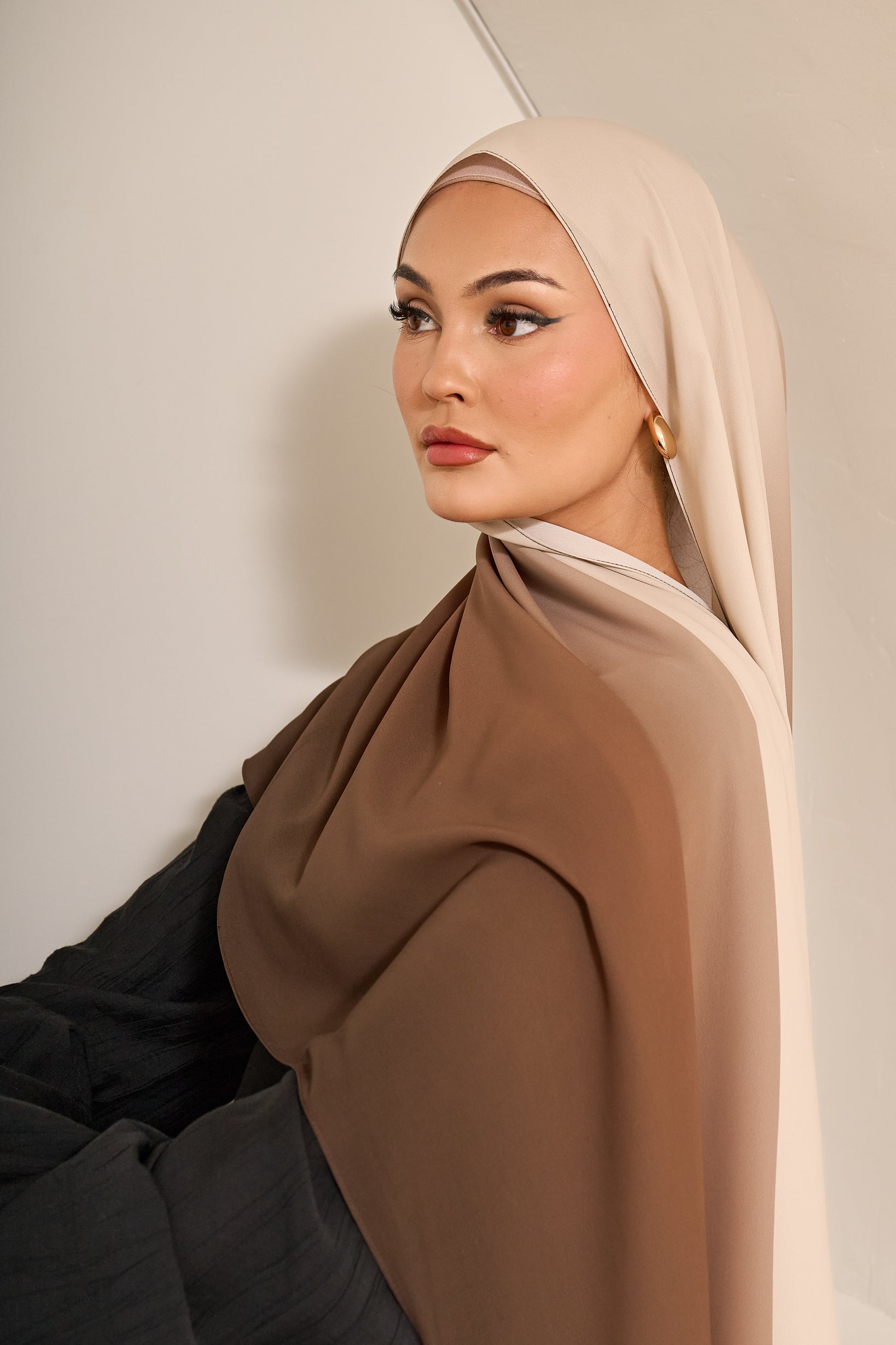 OCS001 Light khaki-shawl-hijab