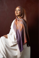 Printed Modal Shawl - Shades of Purple