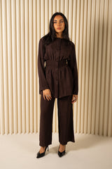 Scrunch Waist Shirt & Pant Set