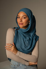 Rayon Crepe Shawl - Dark Shades