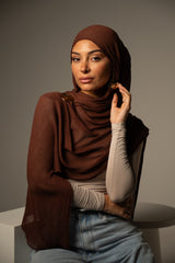 Rayon Crepe Shawl - Dark Shades