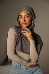 Rayon Crepe Shawl - Dark Shades